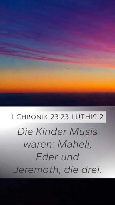 1 Chronik 23:23 LUTH1912 Bible Verse Image