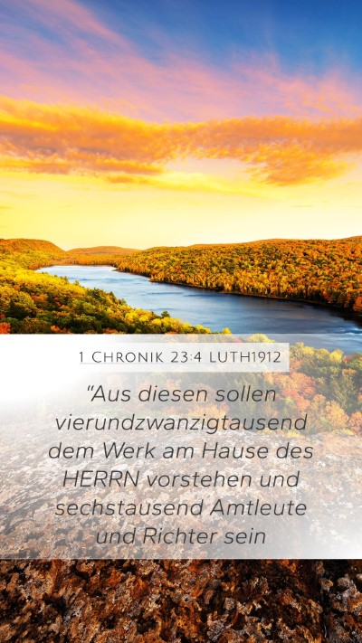 1 Chronik 23:4 LUTH1912 Bible Verse Image