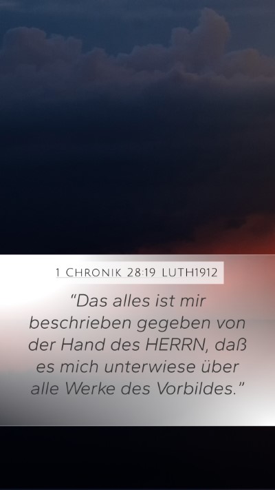 1 Chronik 28:19 LUTH1912 Bible Verse Image
