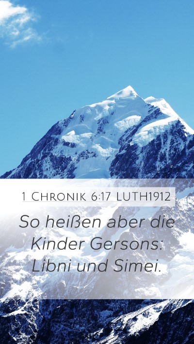 1 Chronik 6:17 LUTH1912 Bible Verse Image