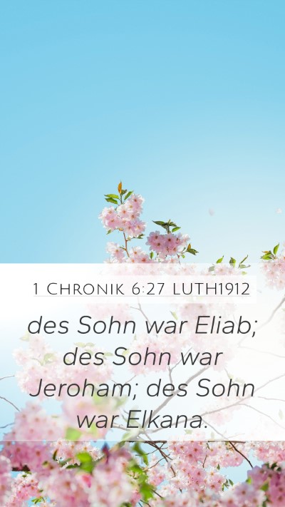 1 Chronik 6:27 LUTH1912 Bible Verse Image