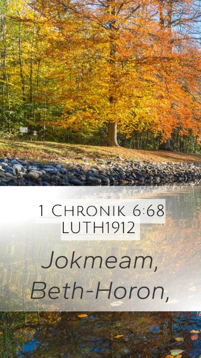 1 Chronik 6:68 LUTH1912 Bible Verse Image