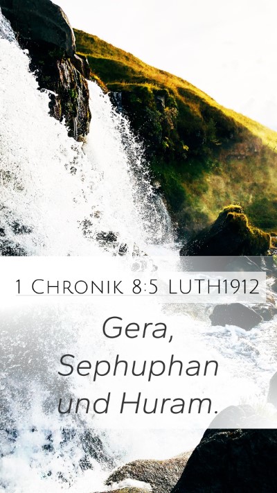 1 Chronik 8:5 LUTH1912 Mobile Phone Wallpaper - Gera, Sephuphan und - Mobile Bible Verse Wallpaper