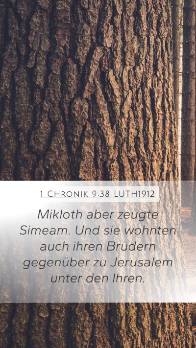 1 Chronik 9:38 LUTH1912 Bible Verse Image
