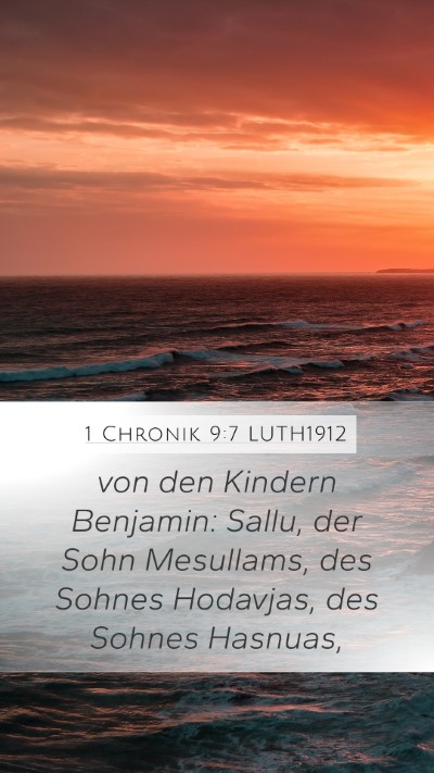 1 Chronik 9:7 LUTH1912 Bible Verse Image