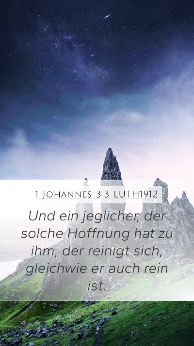 1 Johannes 3:3 LUTH1912 Bible Verse Image