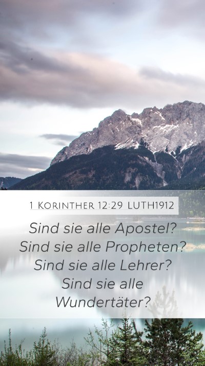 1 Korinther 12:29 LUTH1912 Bible Verse Image