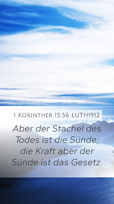1 Korinther 15:56 LUTH1912 Bible Verse Image