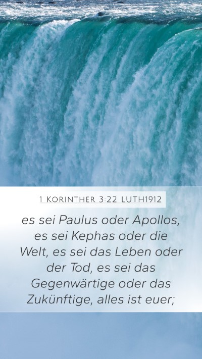 1 Korinther 3:22 LUTH1912 Bible Verse Image