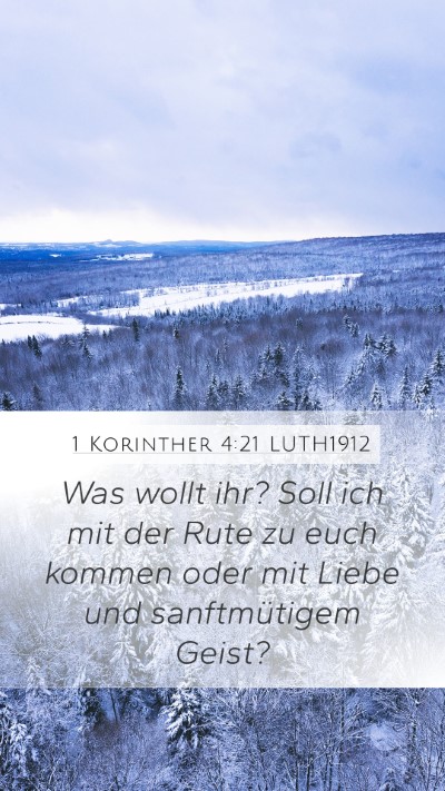 1 Korinther 4:21 LUTH1912 Bible Verse Image