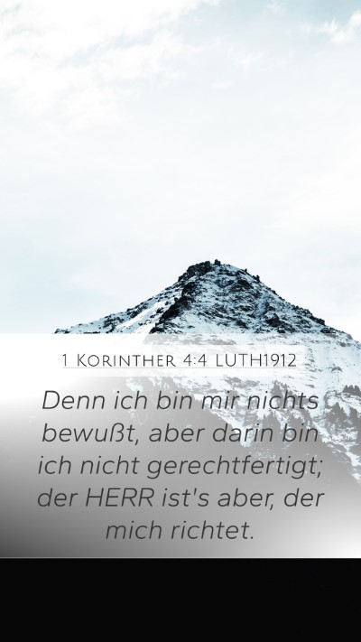 1 Korinther 4:4 LUTH1912 Bible Verse Image