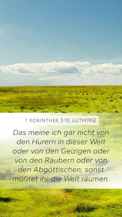 1 Korinther 5:10 LUTH1912 Bible Verse Image