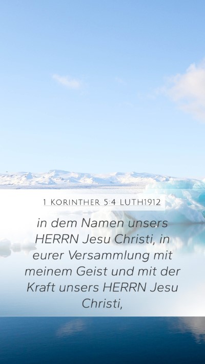 1 Korinther 5:4 LUTH1912 Bible Verse Image