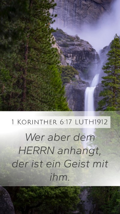1 Korinther 6:17 LUTH1912 Bible Verse Image