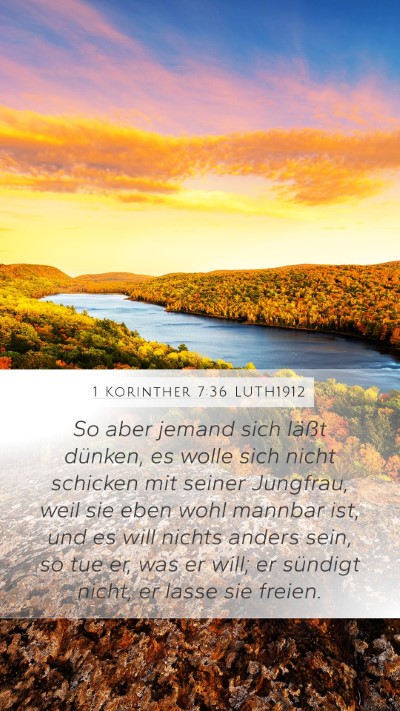 1 Korinther 7:36 LUTH1912 Bible Verse Image