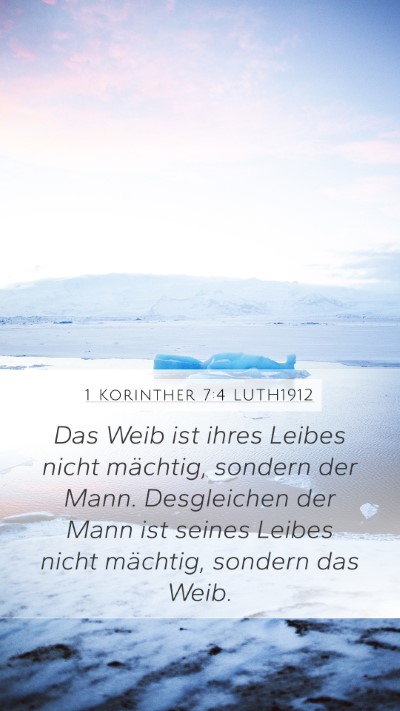 1 Korinther 7:4 LUTH1912 Bible Verse Image