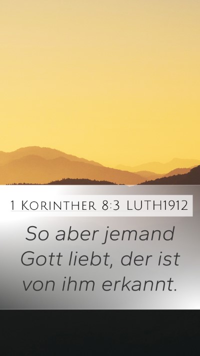 1 Korinther 8:3 LUTH1912 Bible Verse Image