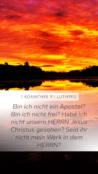 1 Korinther 9:1 LUTH1912 Bible Verse Image