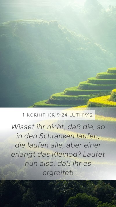 1 Korinther 9:24 LUTH1912 Bible Verse Image