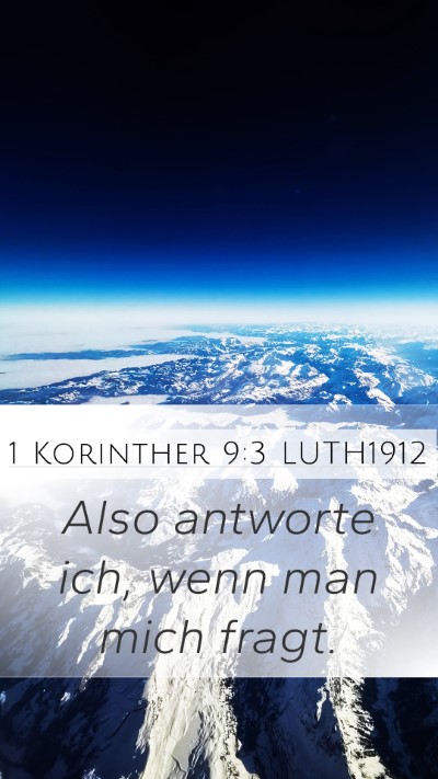 1 Korinther 9:3 LUTH1912 Bible Verse Image