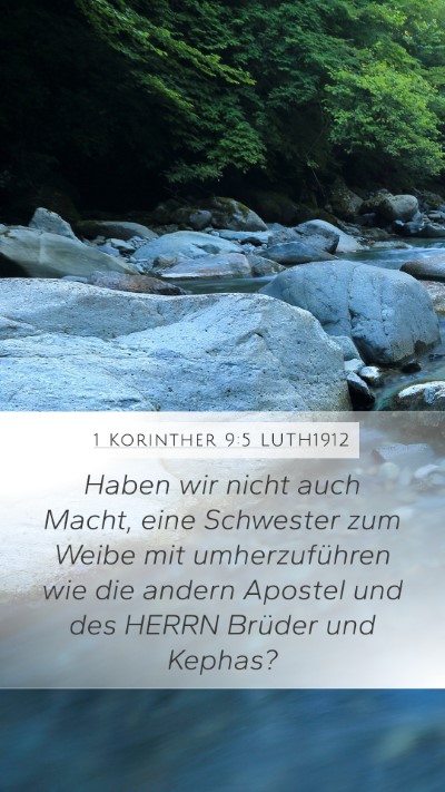 1 Korinther 9:5 LUTH1912 Bible Verse Image