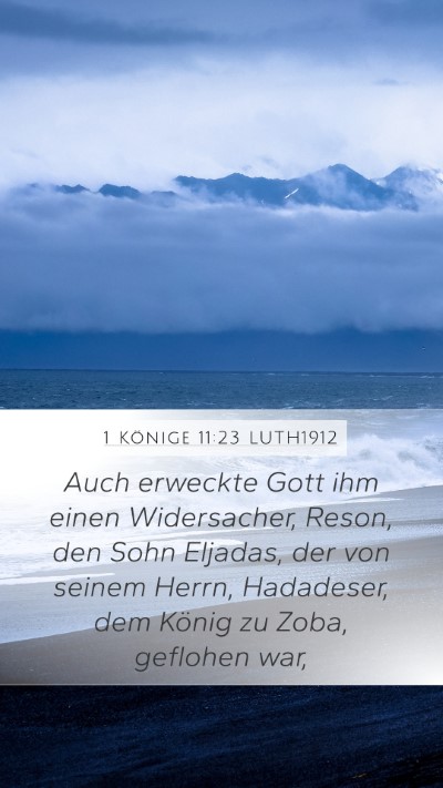1 Könige 11:23 LUTH1912 Bible Verse Image