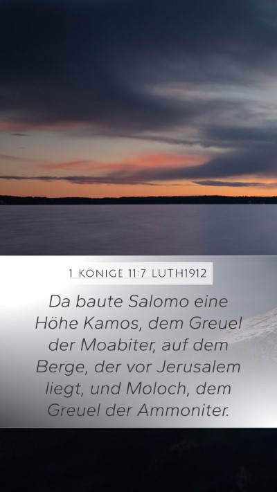 1 Könige 11:7 LUTH1912 Bible Verse Image