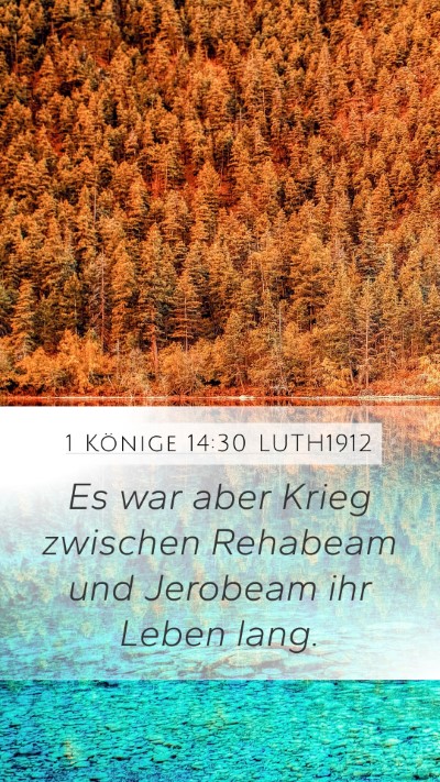1 Könige 14:30 LUTH1912 Bible Verse Image