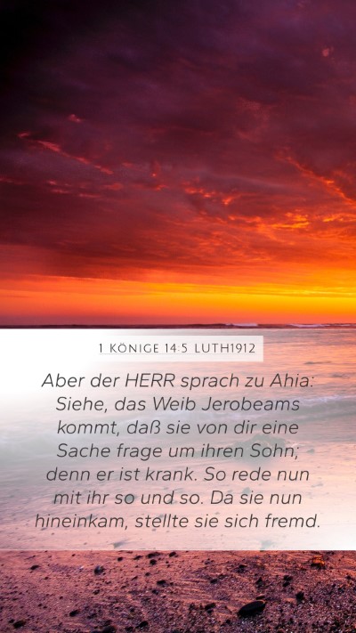 1 Könige 14:5 LUTH1912 Bible Verse Image