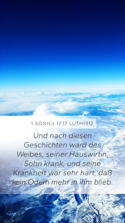 1 Könige 17:17 LUTH1912 Bible Verse Image