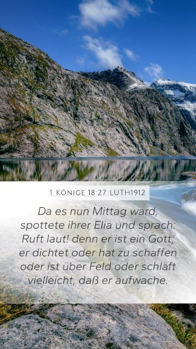 1 Könige 18:27 LUTH1912 Bible Verse Image
