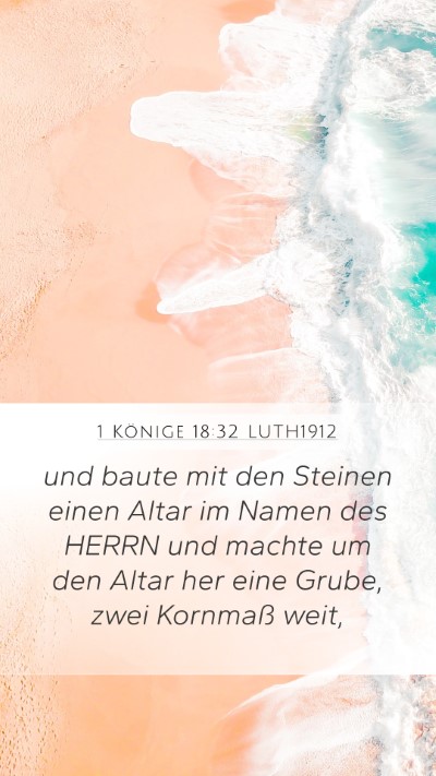 1 Könige 18:32 LUTH1912 Bible Verse Image