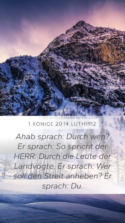 1 Könige 20:14 LUTH1912 Bible Verse Image
