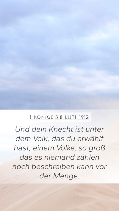 1 Könige 3:8 LUTH1912 Bible Verse Image