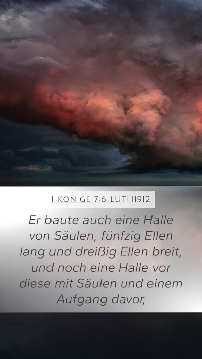 1 Könige 7:6 LUTH1912 Bible Verse Image