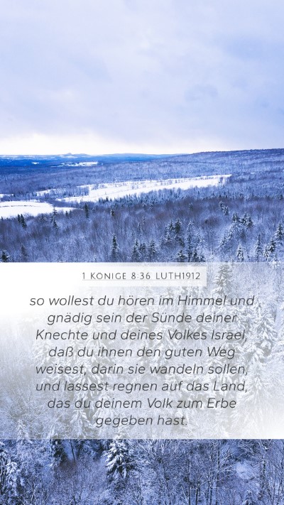 1 Könige 8:36 LUTH1912 Bible Verse Image