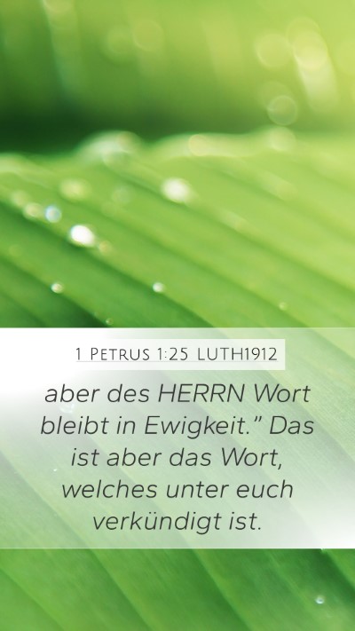 1 Petrus 1:25 LUTH1912 Bible Verse Image