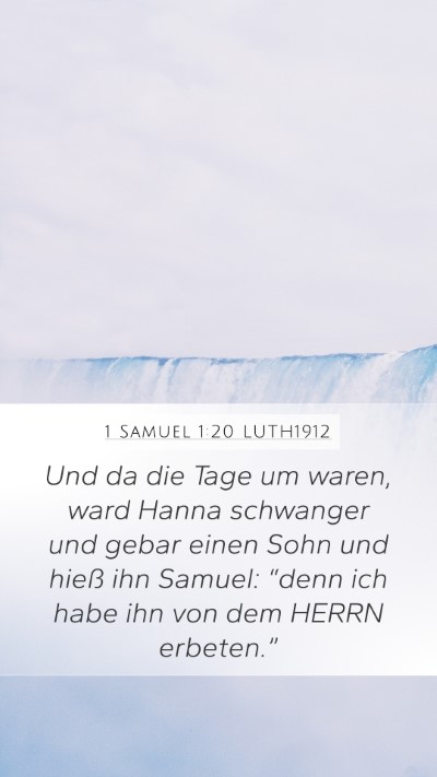 1 Samuel 1:20 LUTH1912 Bible Verse Image