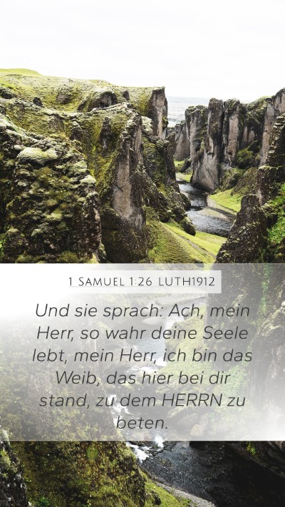 1 Samuel 1:26 LUTH1912 Bible Verse Image