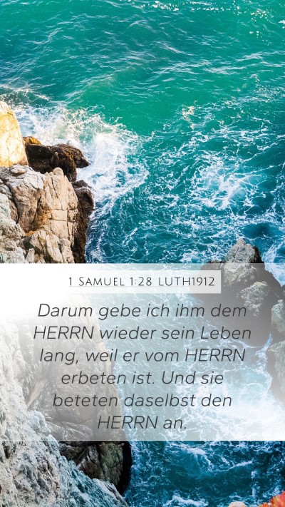 1 Samuel 1:28 LUTH1912 Bible Verse Image