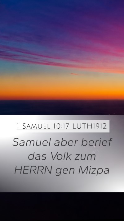 1 Samuel 10:17 LUTH1912 Bible Verse Image