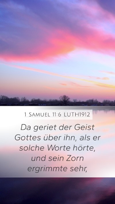 1 Samuel 11:6 LUTH1912 Bible Verse Image