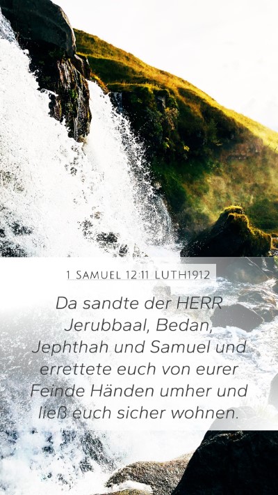 1 Samuel 12:11 LUTH1912 Bible Verse Image