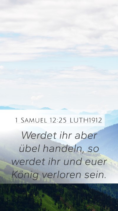 1 Samuel 12:25 LUTH1912 Bible Verse Image
