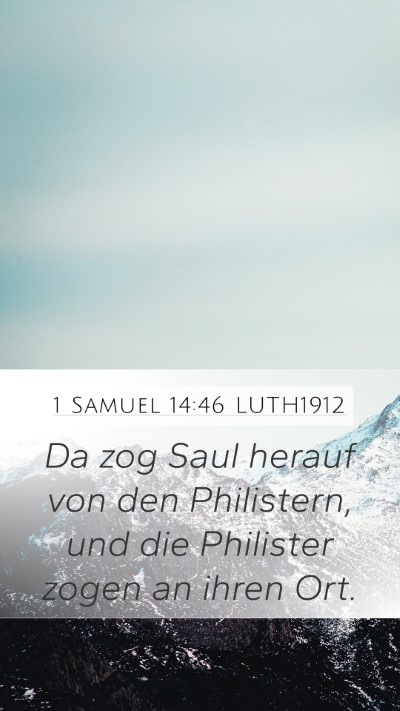 1 Samuel 14:46 LUTH1912 Bible Verse Image