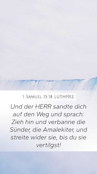 1 Samuel 15:18 LUTH1912 Bible Verse Image