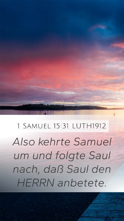 1 Samuel 15:31 LUTH1912 Bible Verse Image