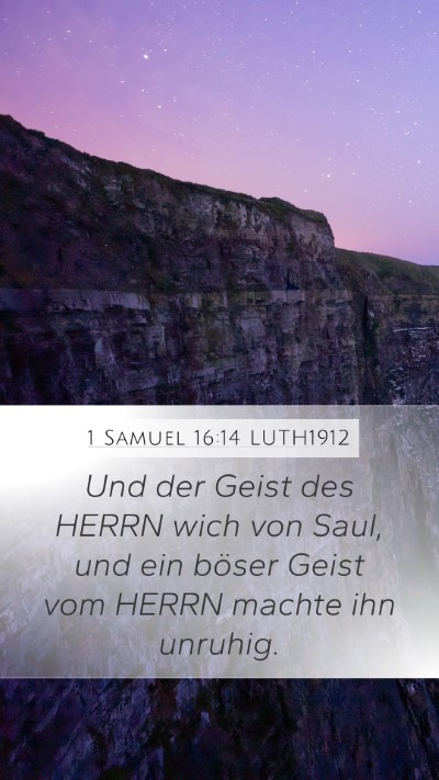 1 Samuel 16:14 LUTH1912 Bible Verse Image