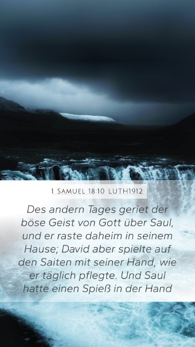 1 Samuel 18:10 LUTH1912 Bible Verse Image