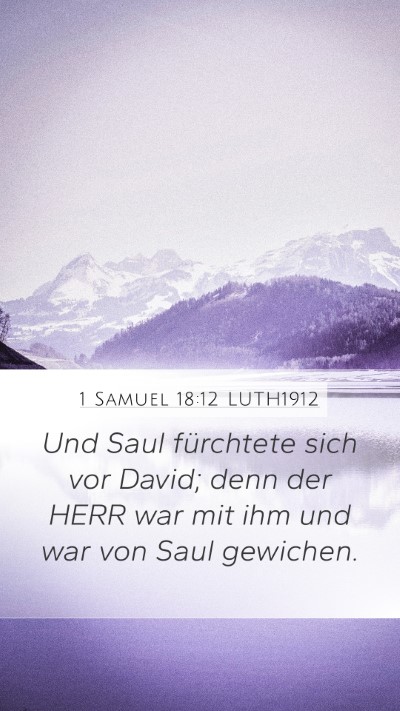 1 Samuel 18:12 LUTH1912 Bible Verse Image